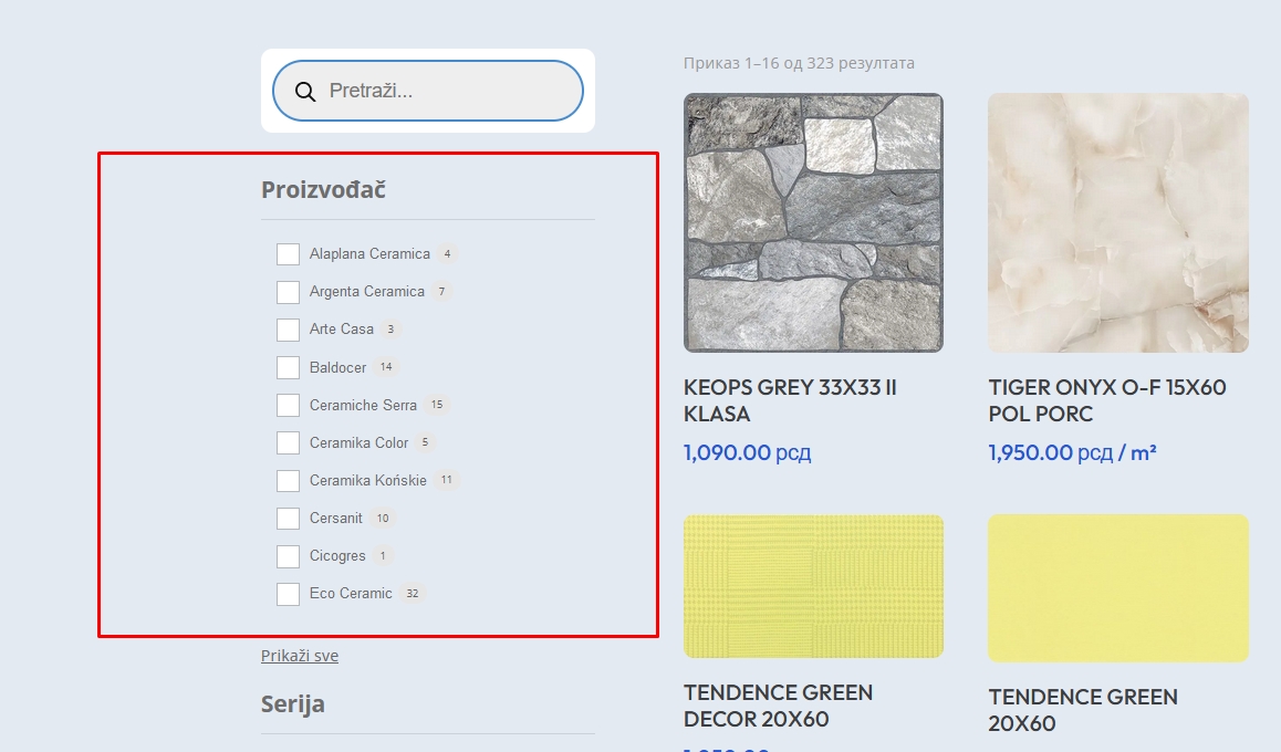 Filter primer