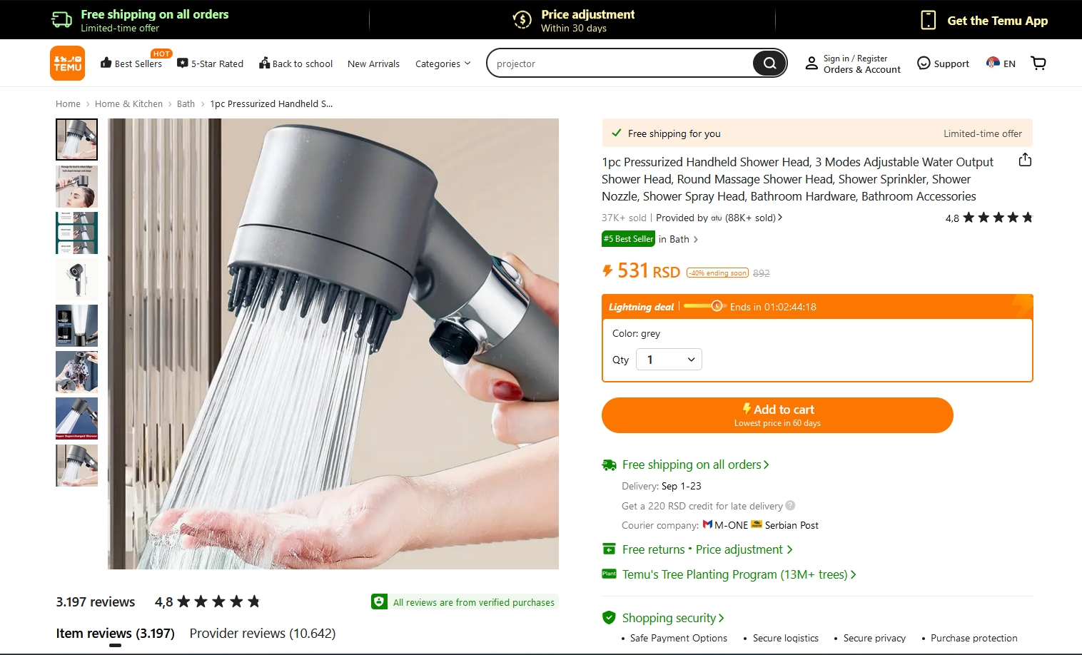 Temu web shop